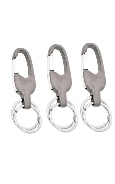 Metal Keychain with Dual Rings – Heavy Duty Car & Bike Key Holder