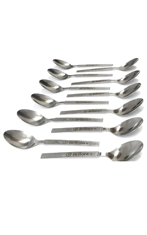 Stainless Steel Spoon Set – Set of 12 Heavy-Duty Dining Spoons