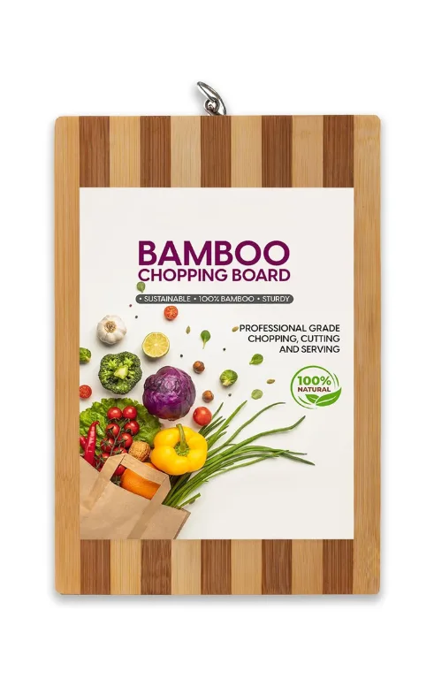 Bamboo Chopping Board – 100% Natural Sustainable Wooden Cutting Board