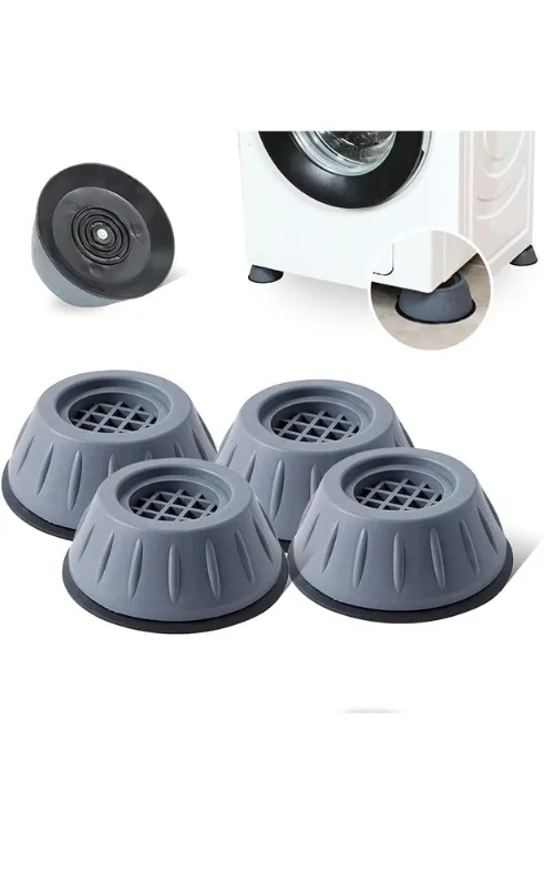 Adjustable Anti-Vibration Washing Machine Stand Feet Set of 4