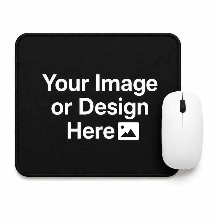 Brilora Customizable Mouse Pad 7.5 x 9 Inch Smooth Surface Anti Slip Rubber Base Stitched Edges